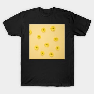 Yellow Daisies Laid on Yellow Surface T-Shirt